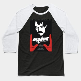 Manos The Hands of Fate Movie Poster Baseball T-Shirt